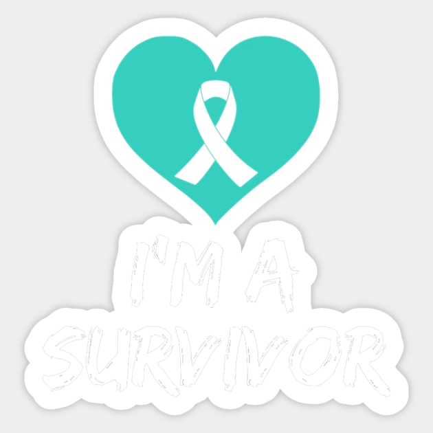 Im A Survivor Ovarian Cancer Awareness Sticker by CarolIrvine